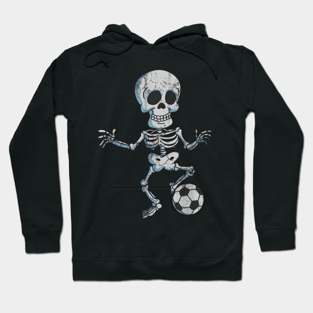 Halloween Skeleton Soccer Hoodie by E